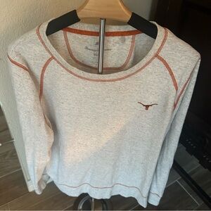 Tommy Bahama Heather Gray and Orange Texas Longhorns Sweatshirt